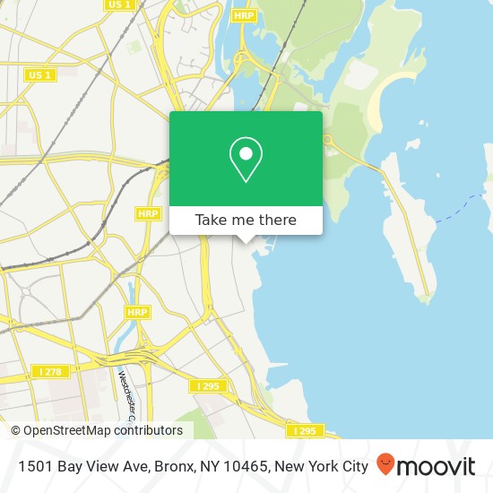 Mapa de 1501 Bay View Ave, Bronx, NY 10465