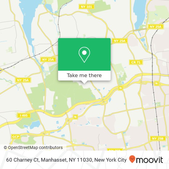 Mapa de 60 Charney Ct, Manhasset, NY 11030
