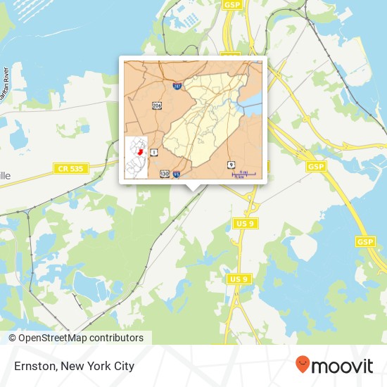 Ernston map