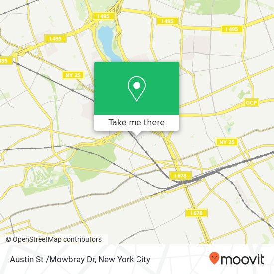 Austin St /Mowbray Dr map