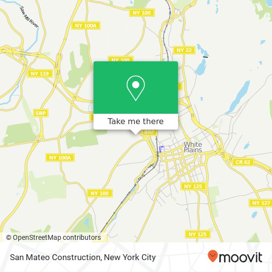 San Mateo Construction map