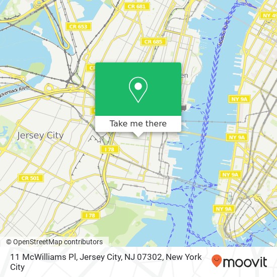 11 McWilliams Pl, Jersey City, NJ 07302 map