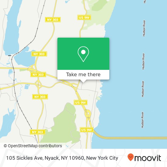 105 Sickles Ave, Nyack, NY 10960 map