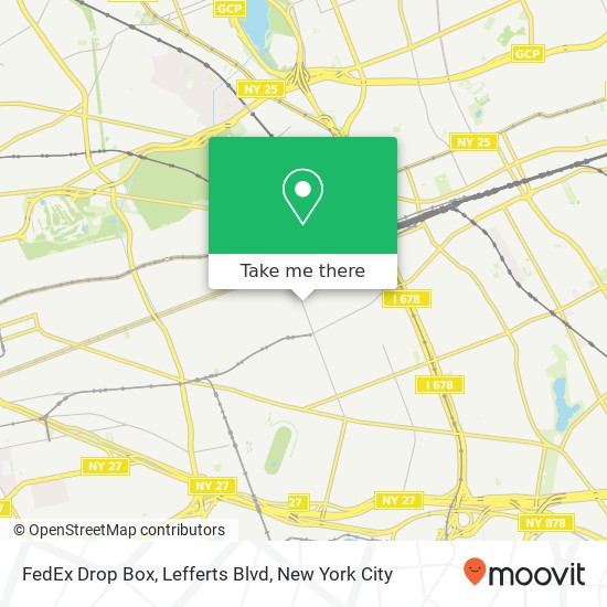 Mapa de FedEx Drop Box, Lefferts Blvd