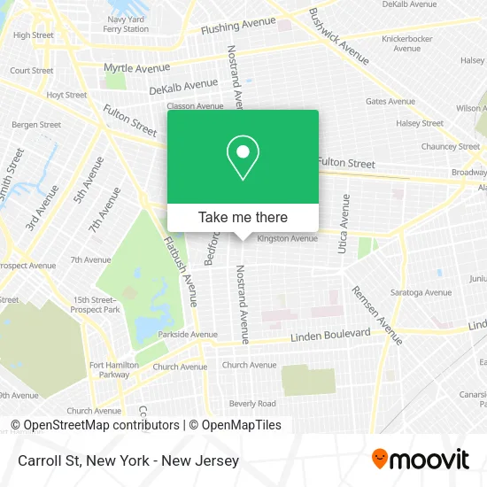 Carroll St map