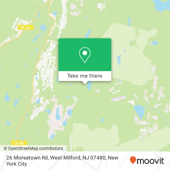 Mapa de 26 Morsetown Rd, West Milford, NJ 07480