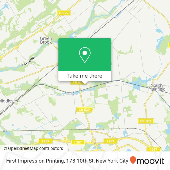 Mapa de First Impression Printing, 178 10th St