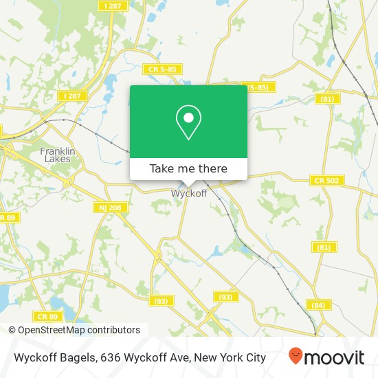 Wyckoff Bagels, 636 Wyckoff Ave map