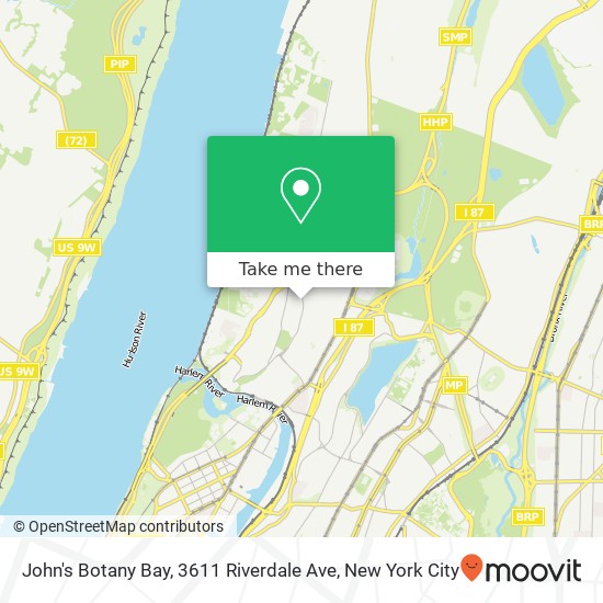 John's Botany Bay, 3611 Riverdale Ave map