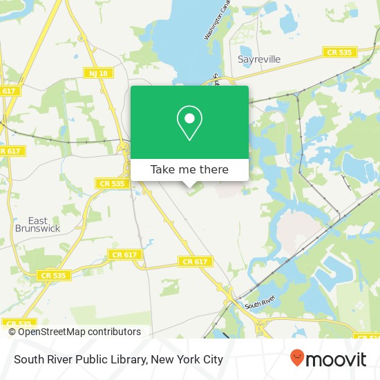 South River Public Library map