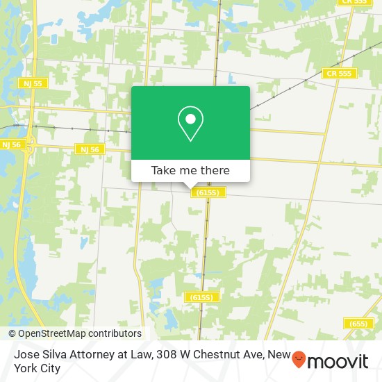 Mapa de Jose Silva Attorney at Law, 308 W Chestnut Ave