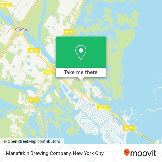 Manafirkin Brewing Company map