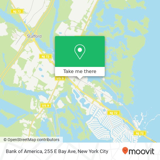 Mapa de Bank of America, 255 E Bay Ave
