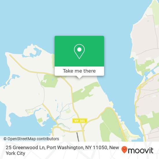 25 Greenwood Ln, Port Washington, NY 11050 map