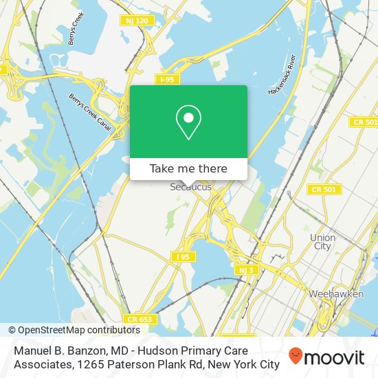 Manuel B. Banzon, MD - Hudson Primary Care Associates, 1265 Paterson Plank Rd map