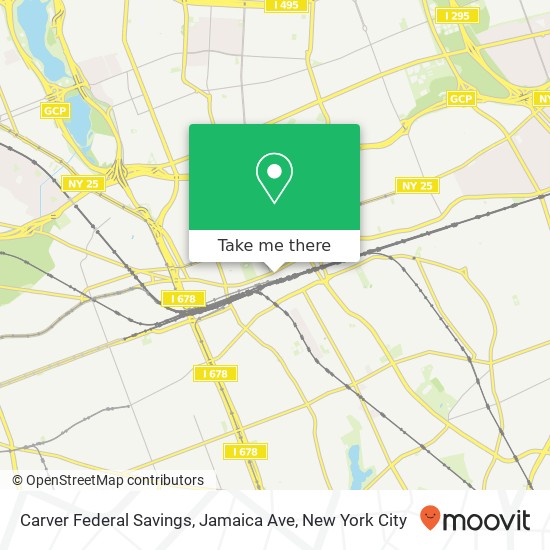 Carver Federal Savings, Jamaica Ave map