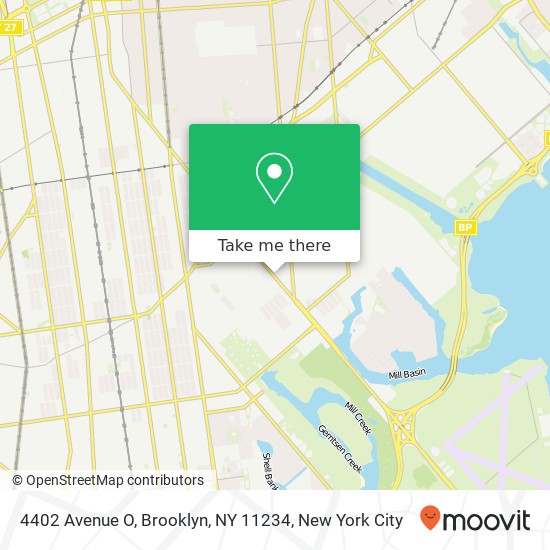 Mapa de 4402 Avenue O, Brooklyn, NY 11234