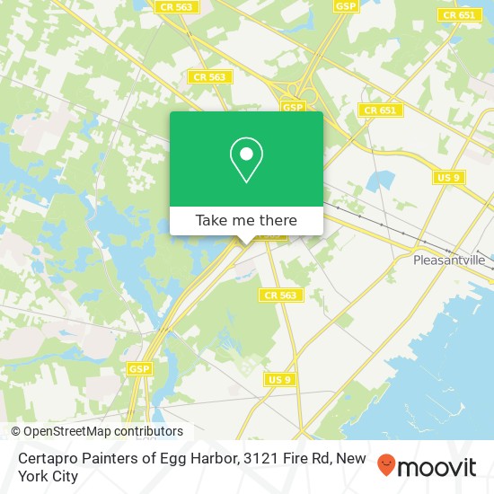 Certapro Painters of Egg Harbor, 3121 Fire Rd map