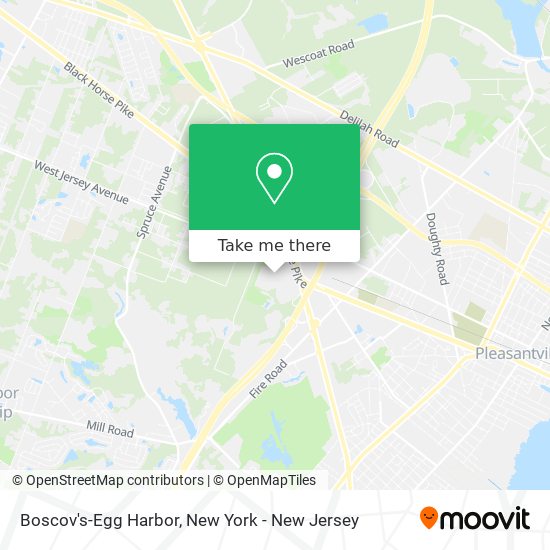 Mapa de Boscov's-Egg Harbor
