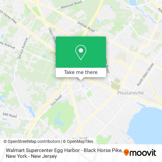 Walmart Supercenter Egg Harbor - Black Horse Pike map