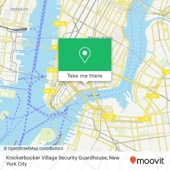 Mapa de Knickerbocker Village Security Guardhouse