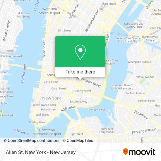 Allen St map