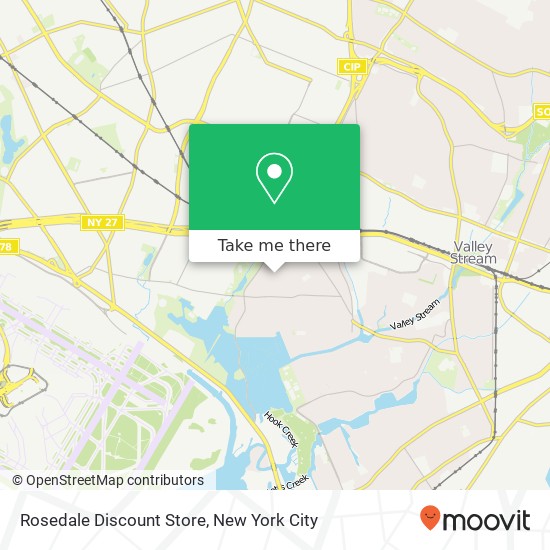 Rosedale Discount Store, 243rd St map