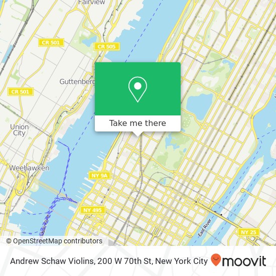 Andrew Schaw Violins, 200 W 70th St map