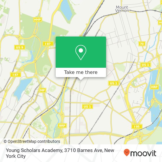 Mapa de Young Scholars Academy, 3710 Barnes Ave