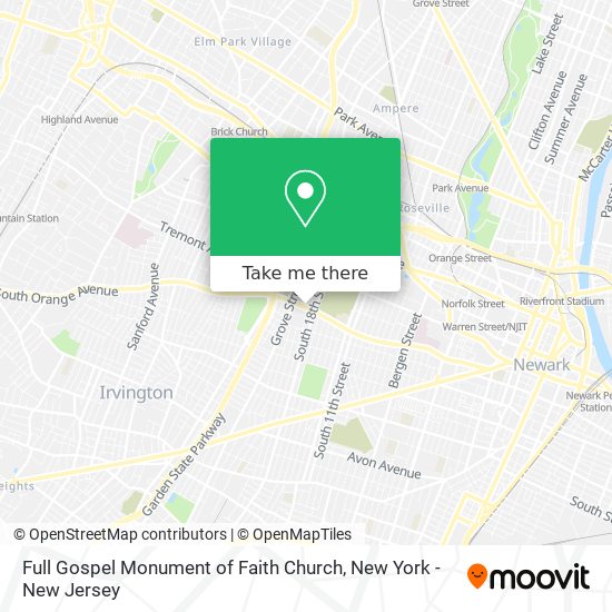 Mapa de Full Gospel Monument of Faith Church