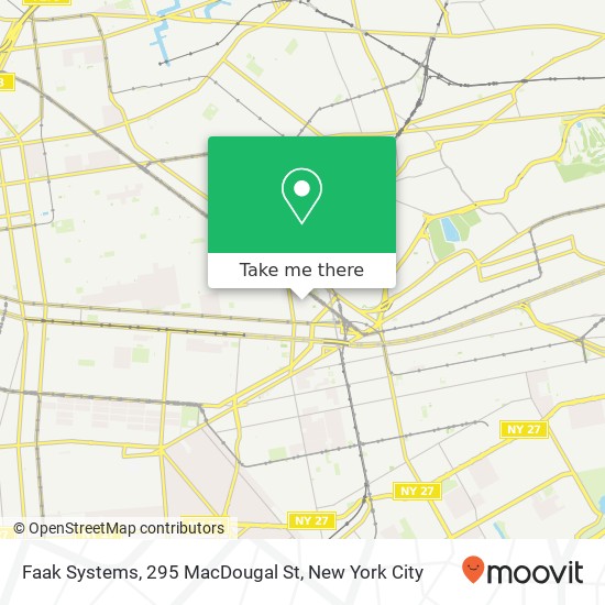 Faak Systems, 295 MacDougal St map