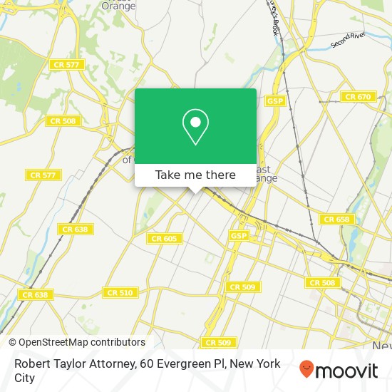 Mapa de Robert Taylor Attorney, 60 Evergreen Pl