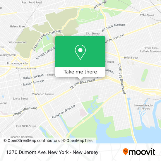 Mapa de 1370 Dumont Ave