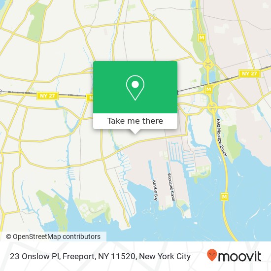 Mapa de 23 Onslow Pl, Freeport, NY 11520