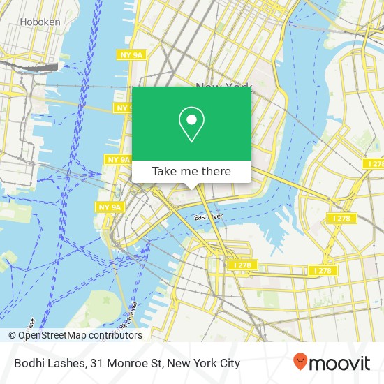 Bodhi Lashes, 31 Monroe St map