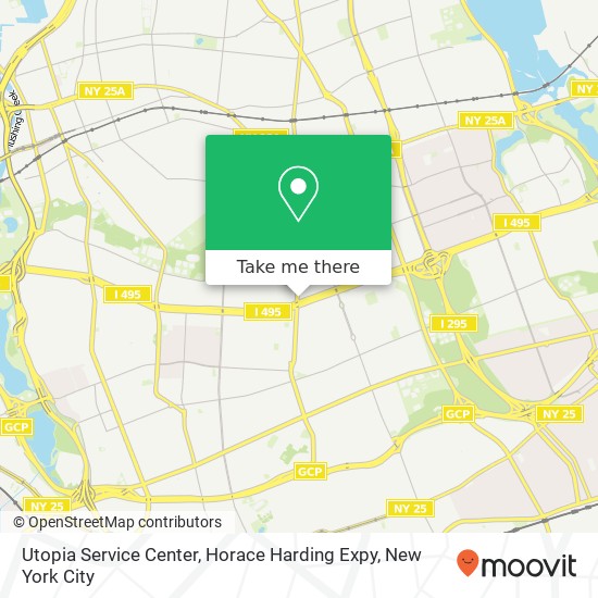 Mapa de Utopia Service Center, Horace Harding Expy