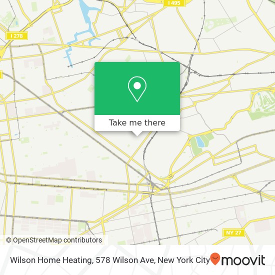 Mapa de Wilson Home Heating, 578 Wilson Ave