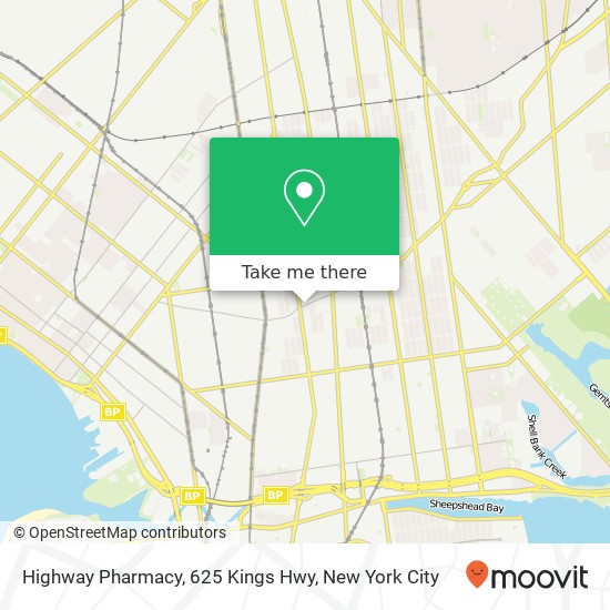 Highway Pharmacy, 625 Kings Hwy map