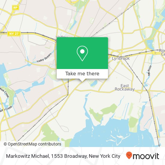 Mapa de Markowitz Michael, 1553 Broadway