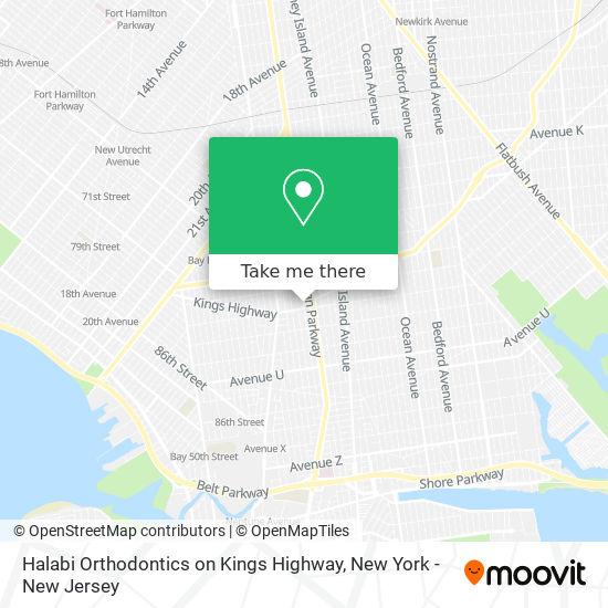 Mapa de Halabi Orthodontics on Kings Highway