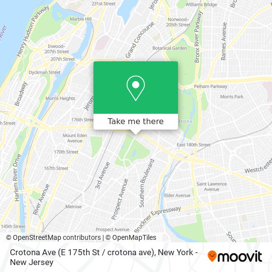 Mapa de Crotona Ave (E 175th St / crotona ave)