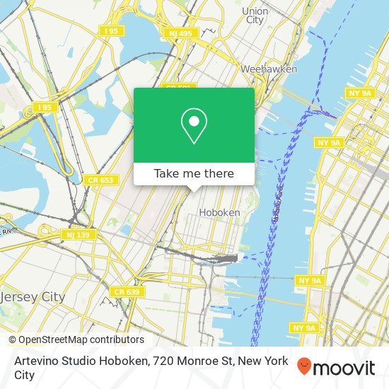 Artevino Studio Hoboken, 720 Monroe St map