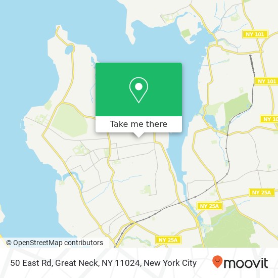 50 East Rd, Great Neck, NY 11024 map
