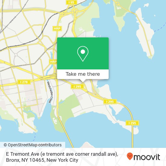 E Tremont Ave (e tremont ave corner randall ave), Bronx, NY 10465 map