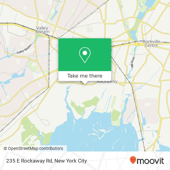 Mapa de 235 E Rockaway Rd, Hewlett, NY 11557