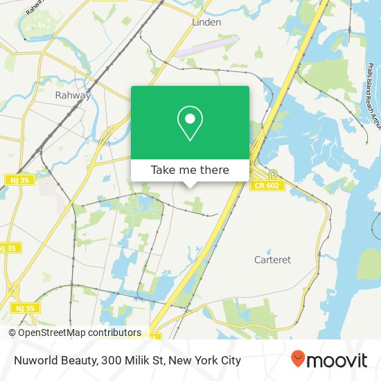 Mapa de Nuworld Beauty, 300 Milik St