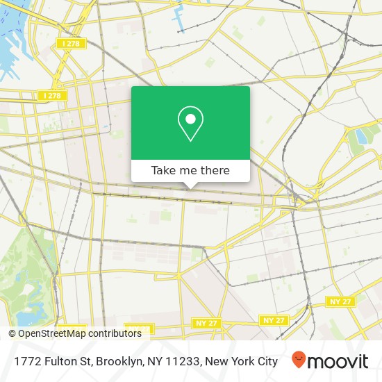 Mapa de 1772 Fulton St, Brooklyn, NY 11233