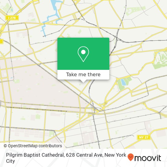 Pilgrim Baptist Cathedral, 628 Central Ave map