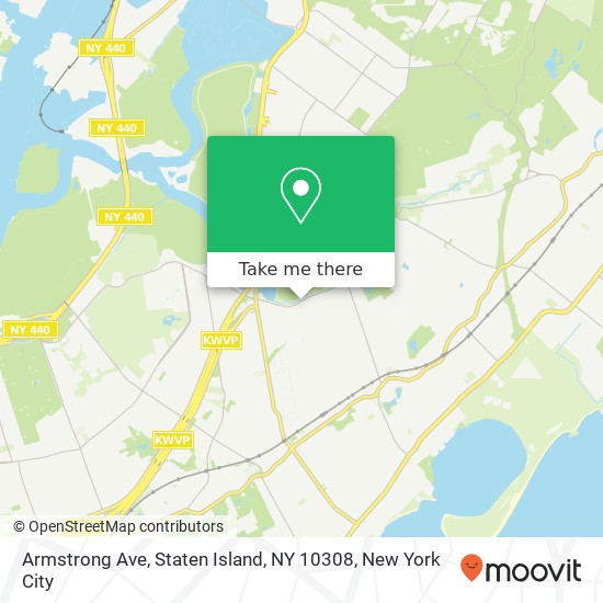 Mapa de Armstrong Ave, Staten Island, NY 10308