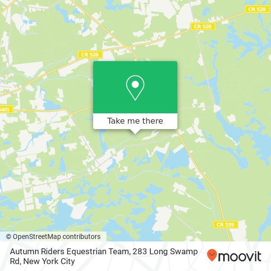 Autumn Riders Equestrian Team, 283 Long Swamp Rd map